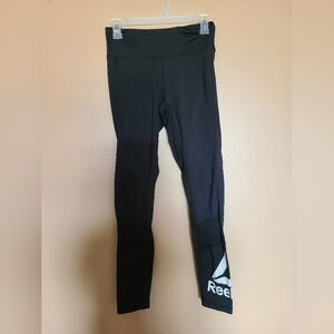 Reebok Black Activewear Leggings with Mesh Details Womens Size Small